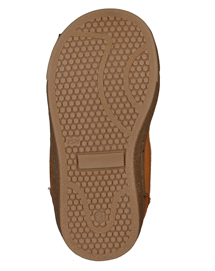 Schnür-Halbschuhe FIRSTSTEP gefüttert in cognac