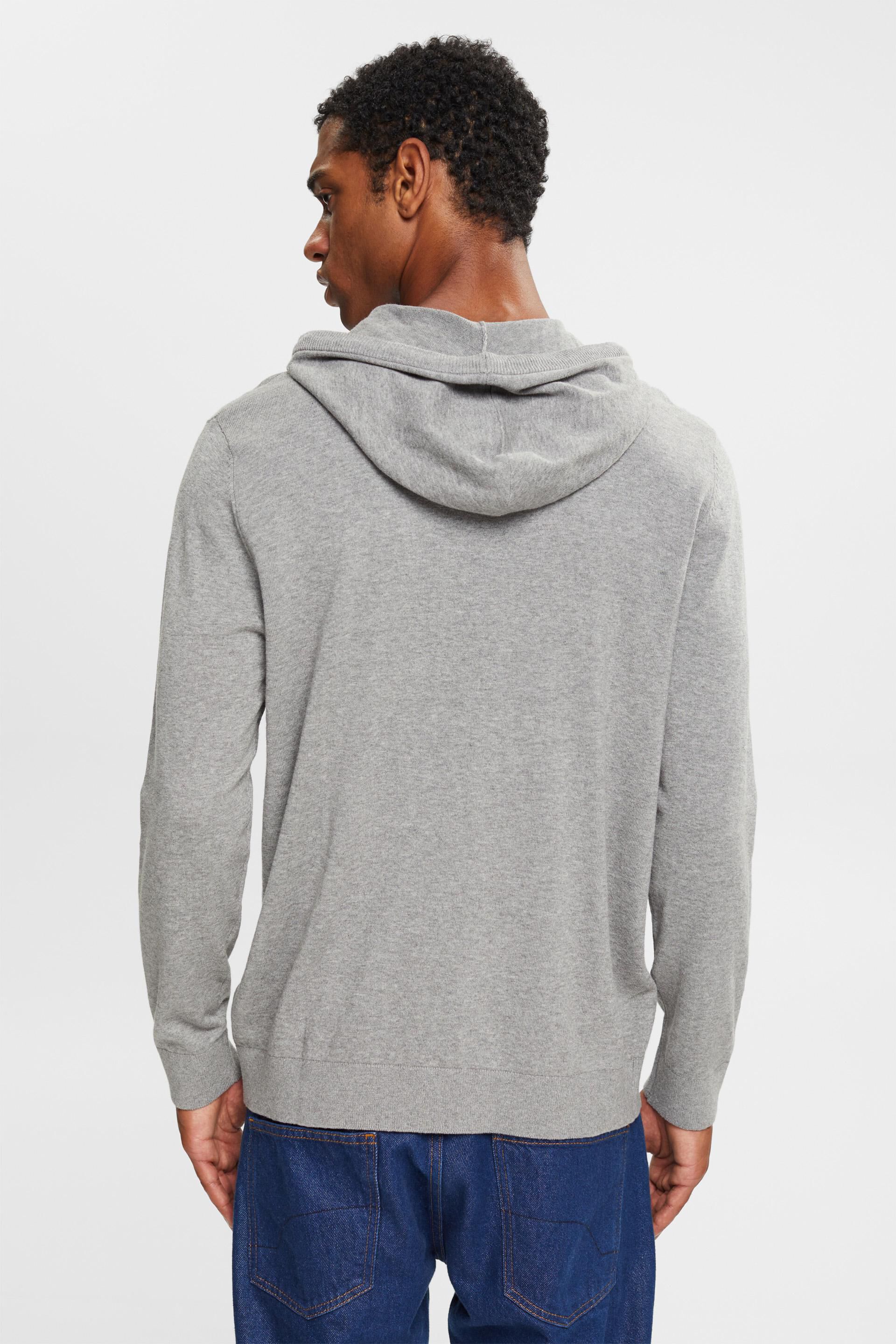 Pull-over en maille à capuche