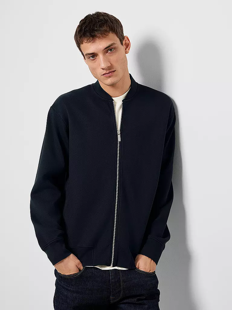 SELECTED Sweatjacke SLHMACK blau