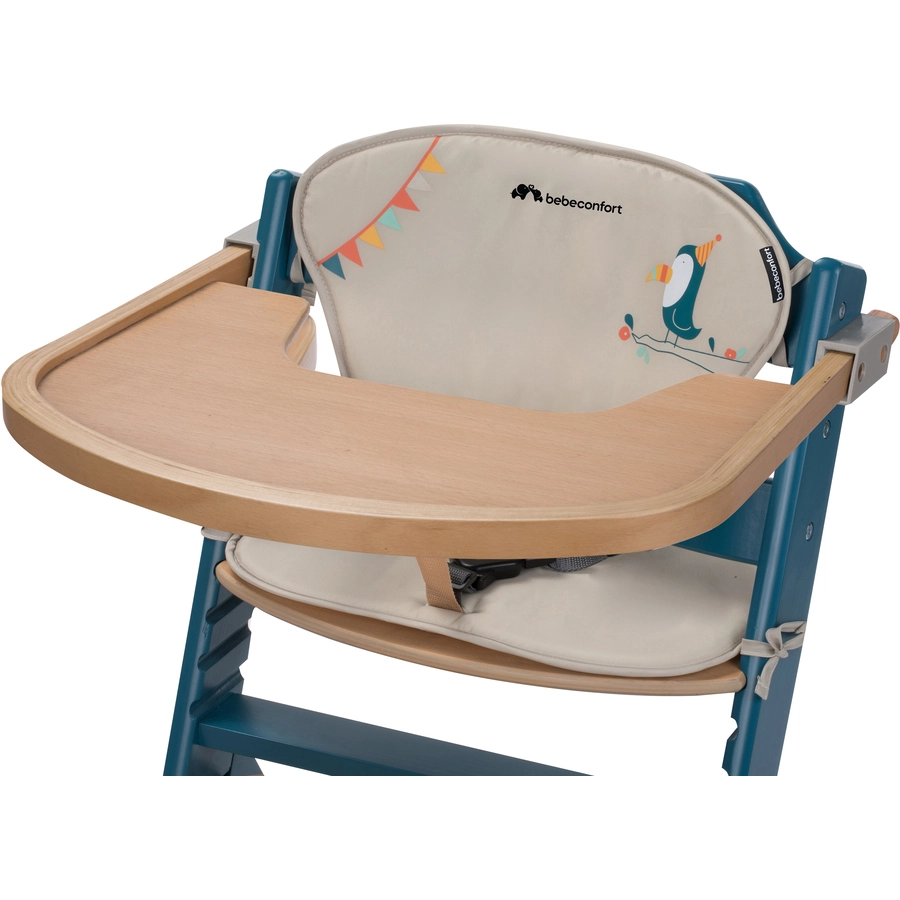 Bebeconfort Hochstuhl Timba mit Kissen Petrol BlueHappy Day