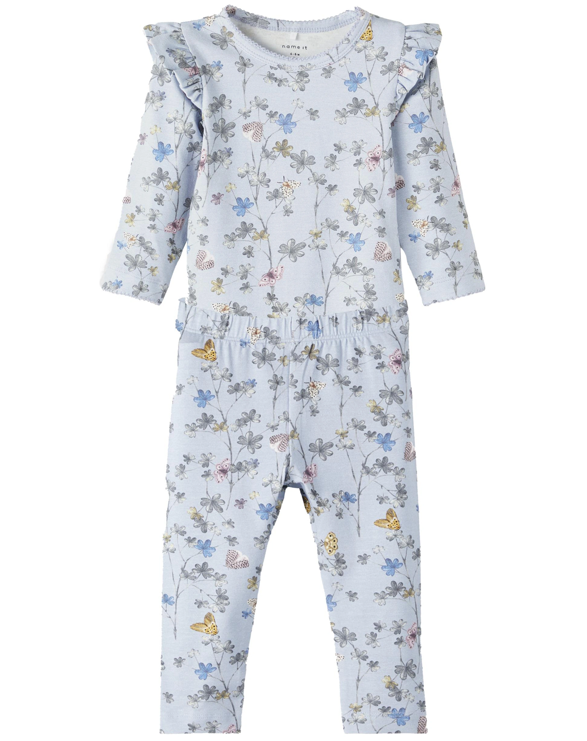 Langarm-Body NBFBARBERA mit Hose in heather