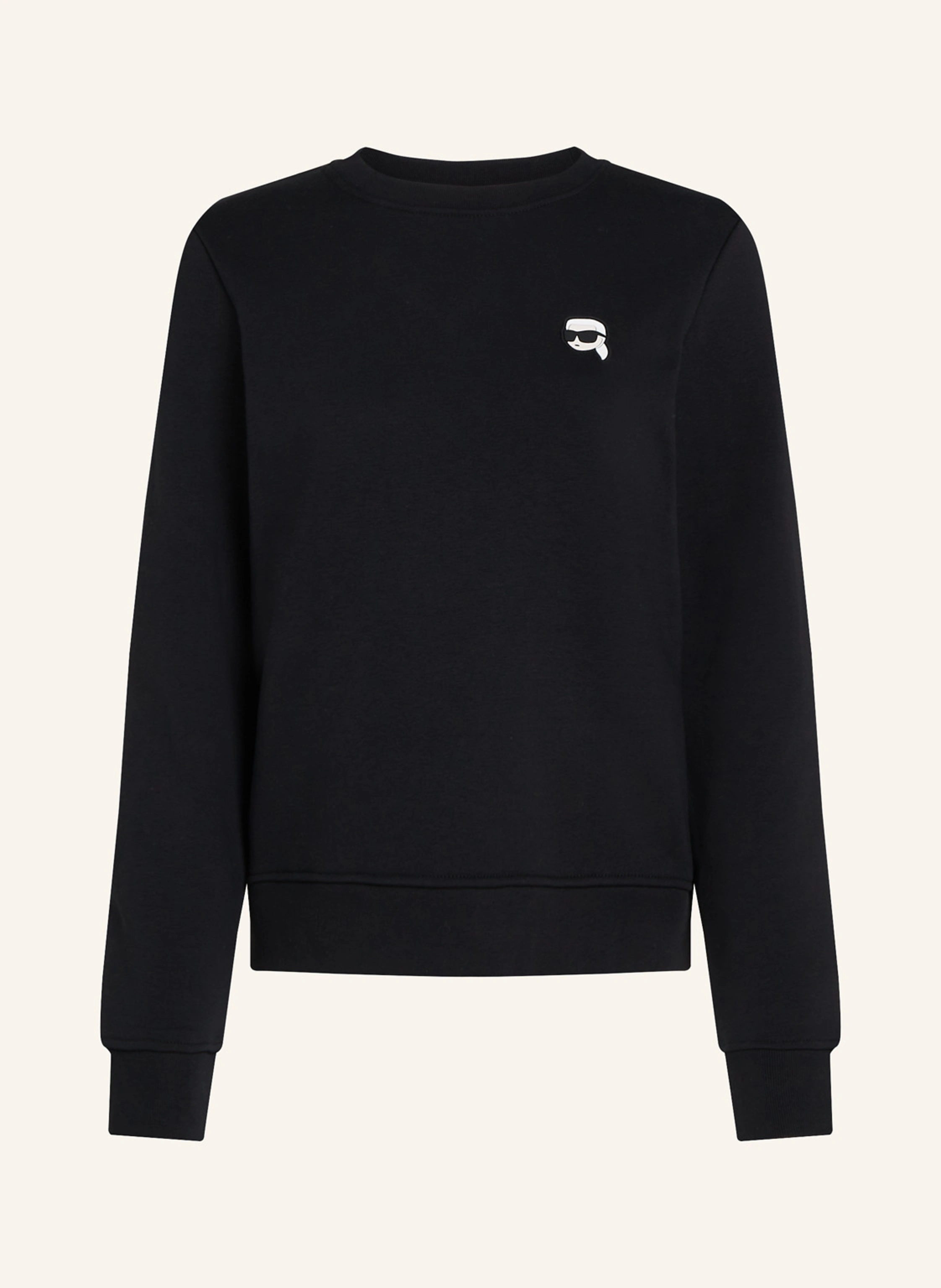 KARL LAGERFELD IKON SWEATSHIRT MIT AUFNÄHER