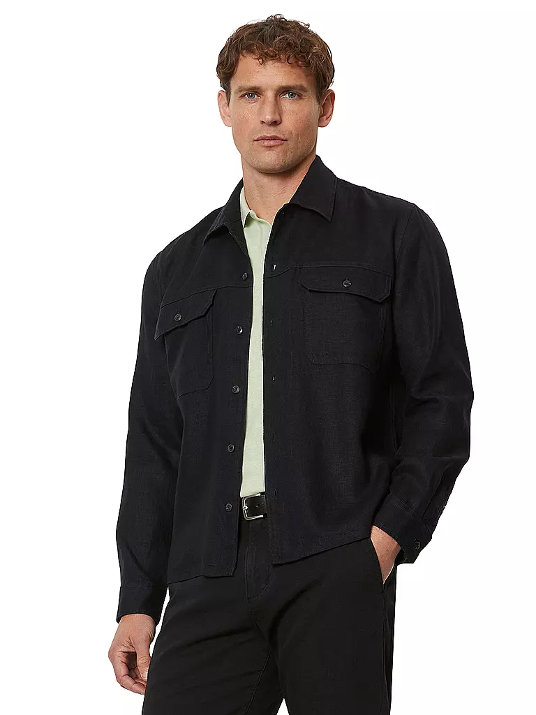 MARC O'POLO Overshirt  schwarz