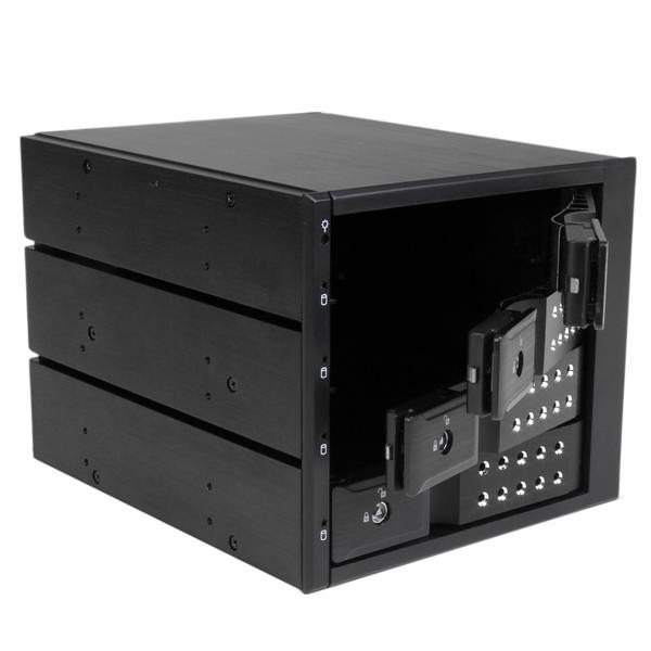StarTech.com Rack amovible / Backplane sans tiroir pour 4x HDD SAS II/SATA III 6Gb/s de 3,5'' avec échange à chaud - Aluminium