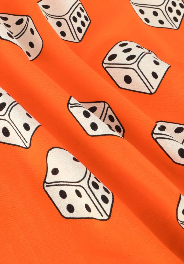 CARLIJNQ oranje carlijnq t-shirt dice - oversized t-shirt