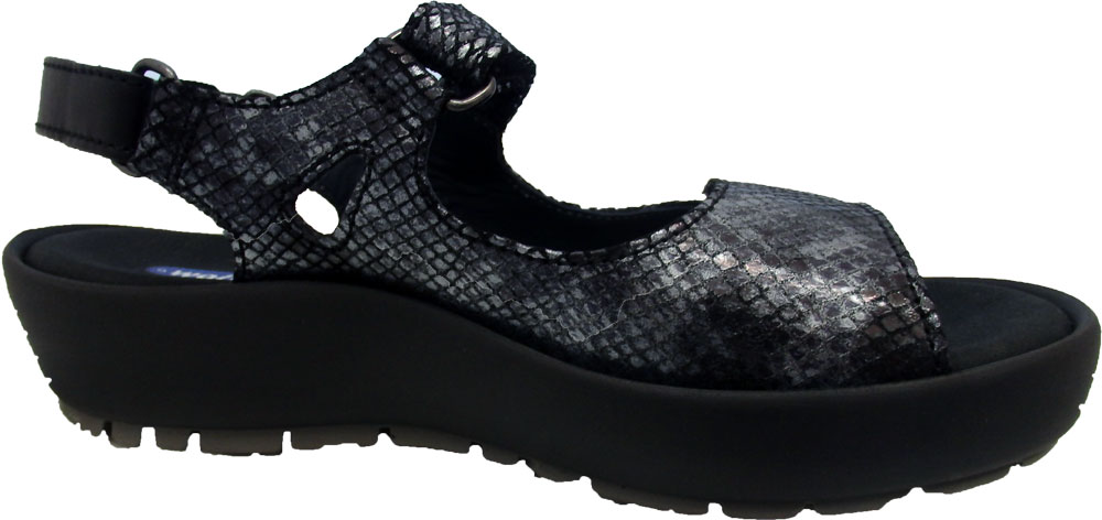 Wolky Sandale Rio Retro Leder grau