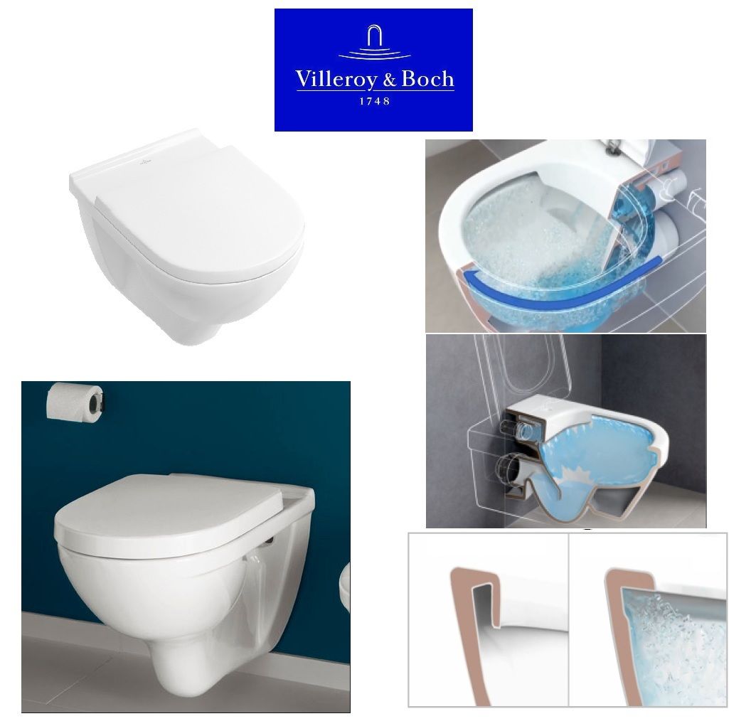 Villeroy en Boch O.novo toiletpot diepspoel Direct flush inclusief zitting met softclose en quick release