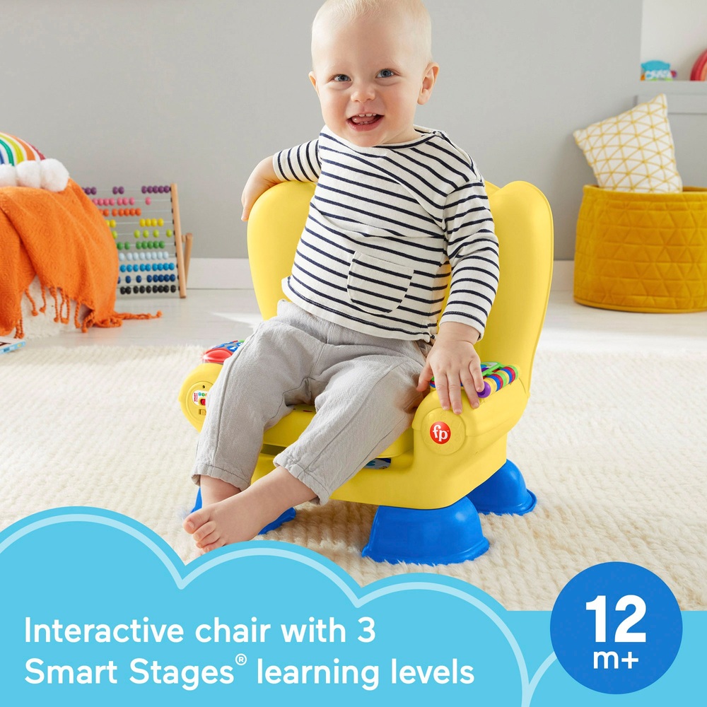 Fisher-Price Lachen & Lernen Smart Stages Aktivitätsspielzeug-Stuhl Gelb
