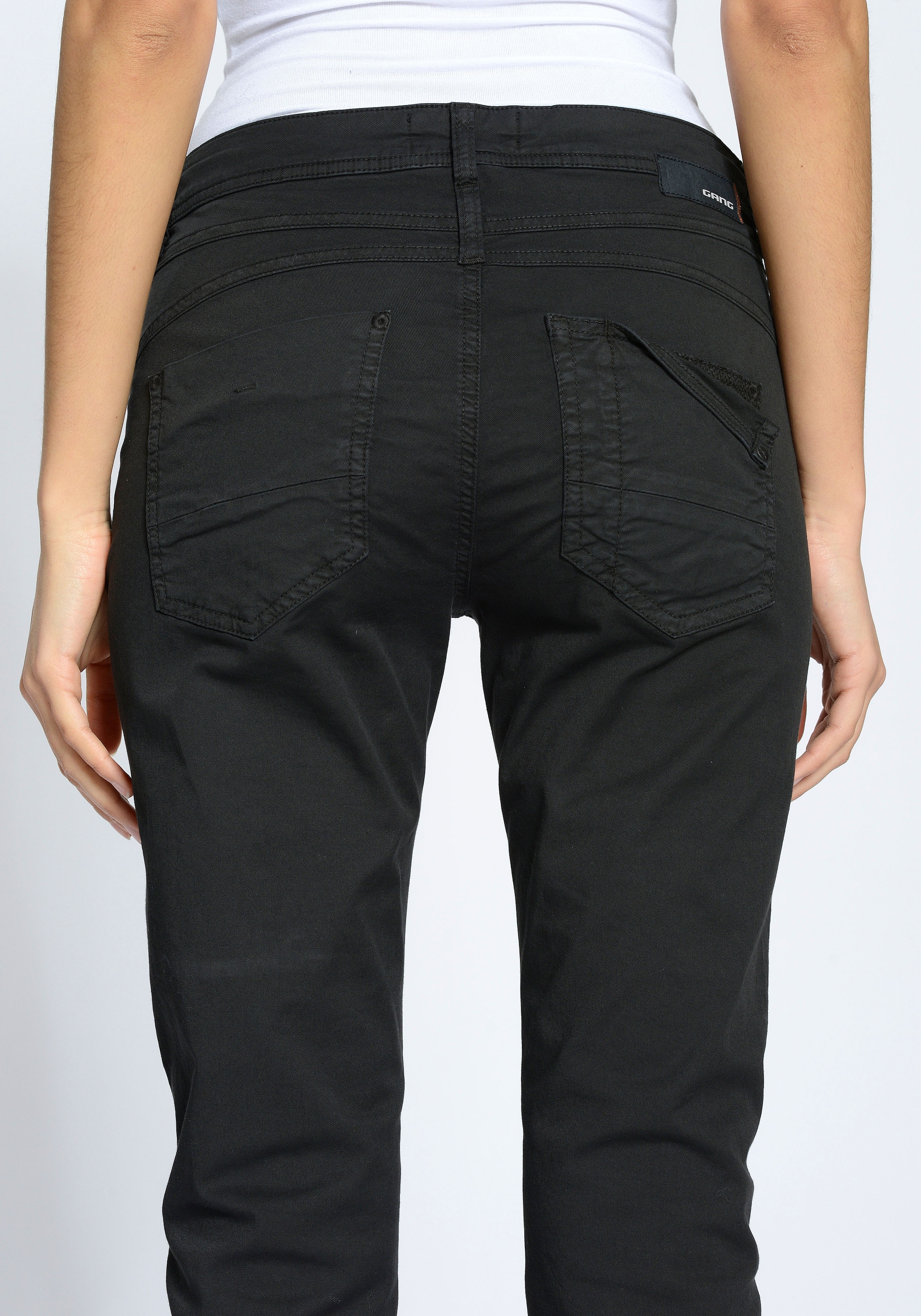 GANG 5-Pocket-Hose »94AMELIE CROPPED«  mit doppelter Passe und doppelter, rechter Gesässtasche