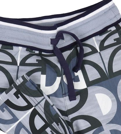 Dolce & Gabbana Sweatshorts - Grau/Blau m. Logos