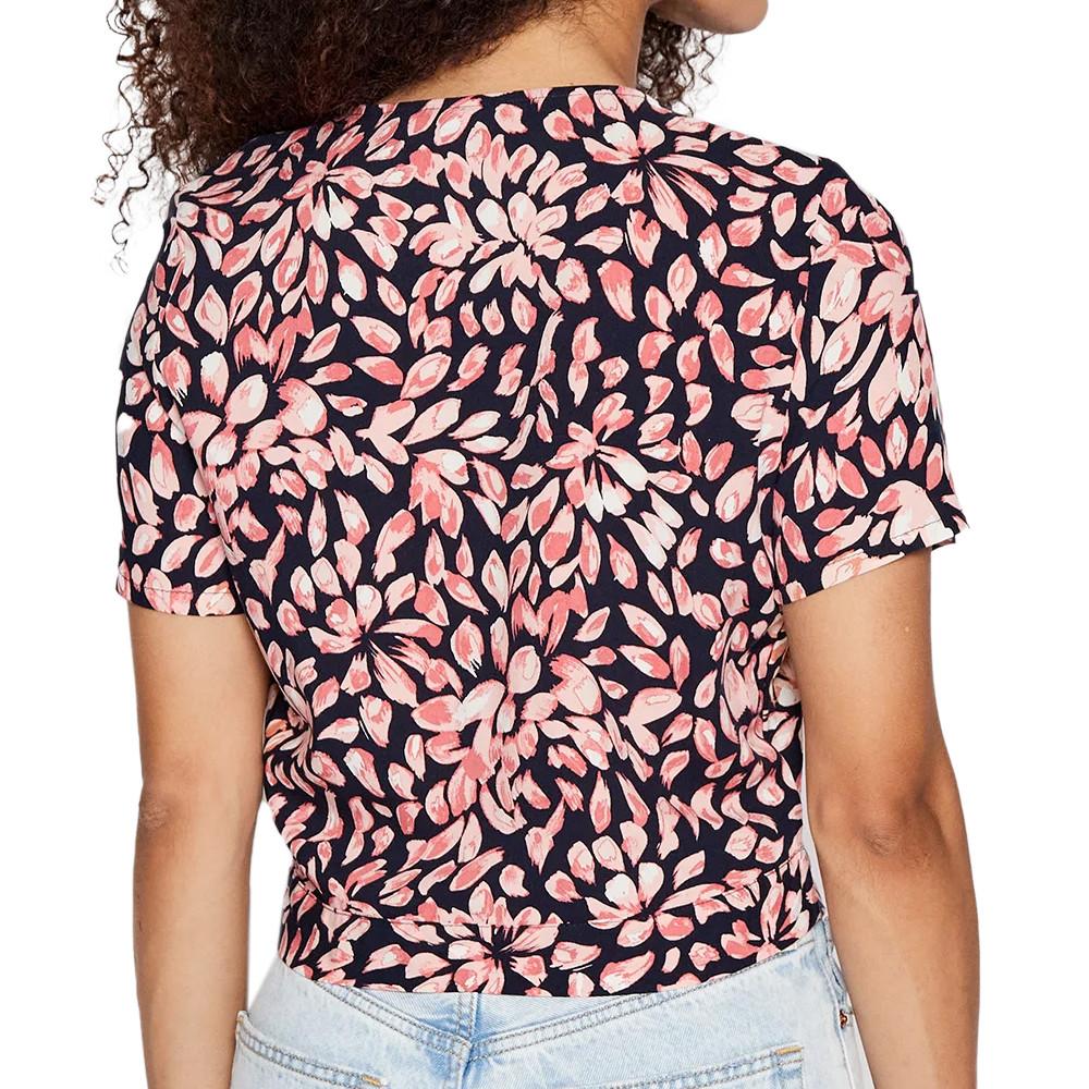 Vero Moda Blouse Marine/Rose à fleurs Femme Vero Moda Easy