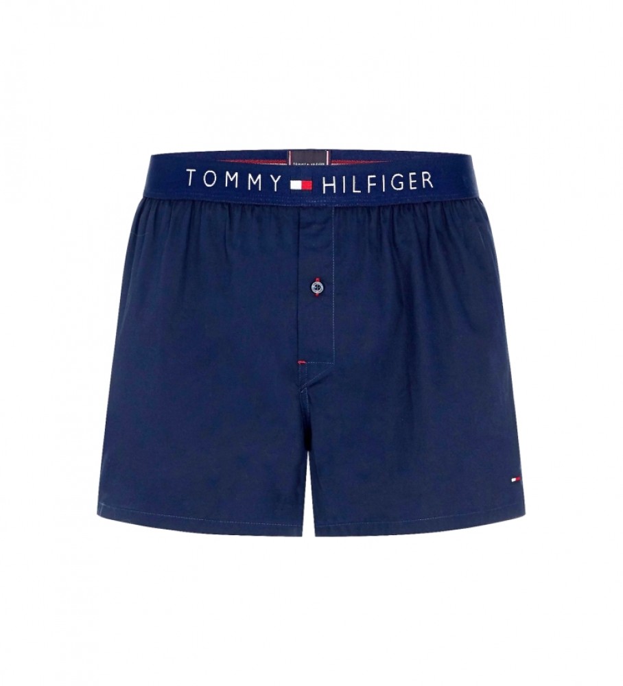 Cuecas boxer Tommy Hilfiger elegantes na cor azul marinho