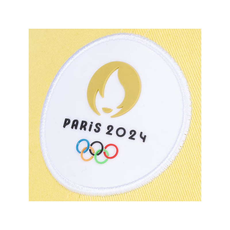 Casquette officielle JO Paris 2024 3D jaune