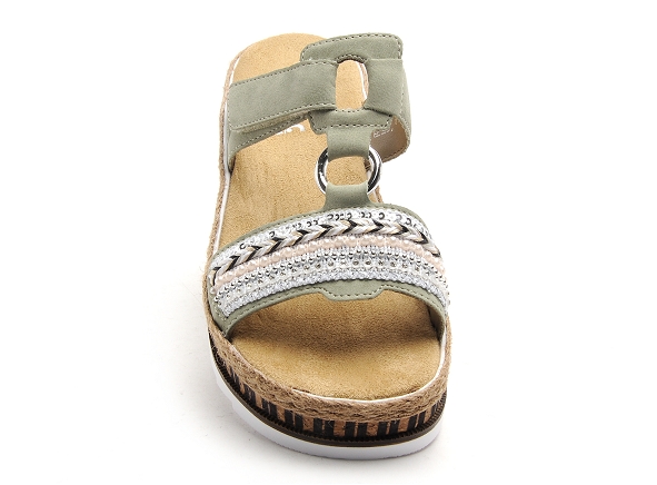 Rieker mules et sabots plats femme v79m6 vert