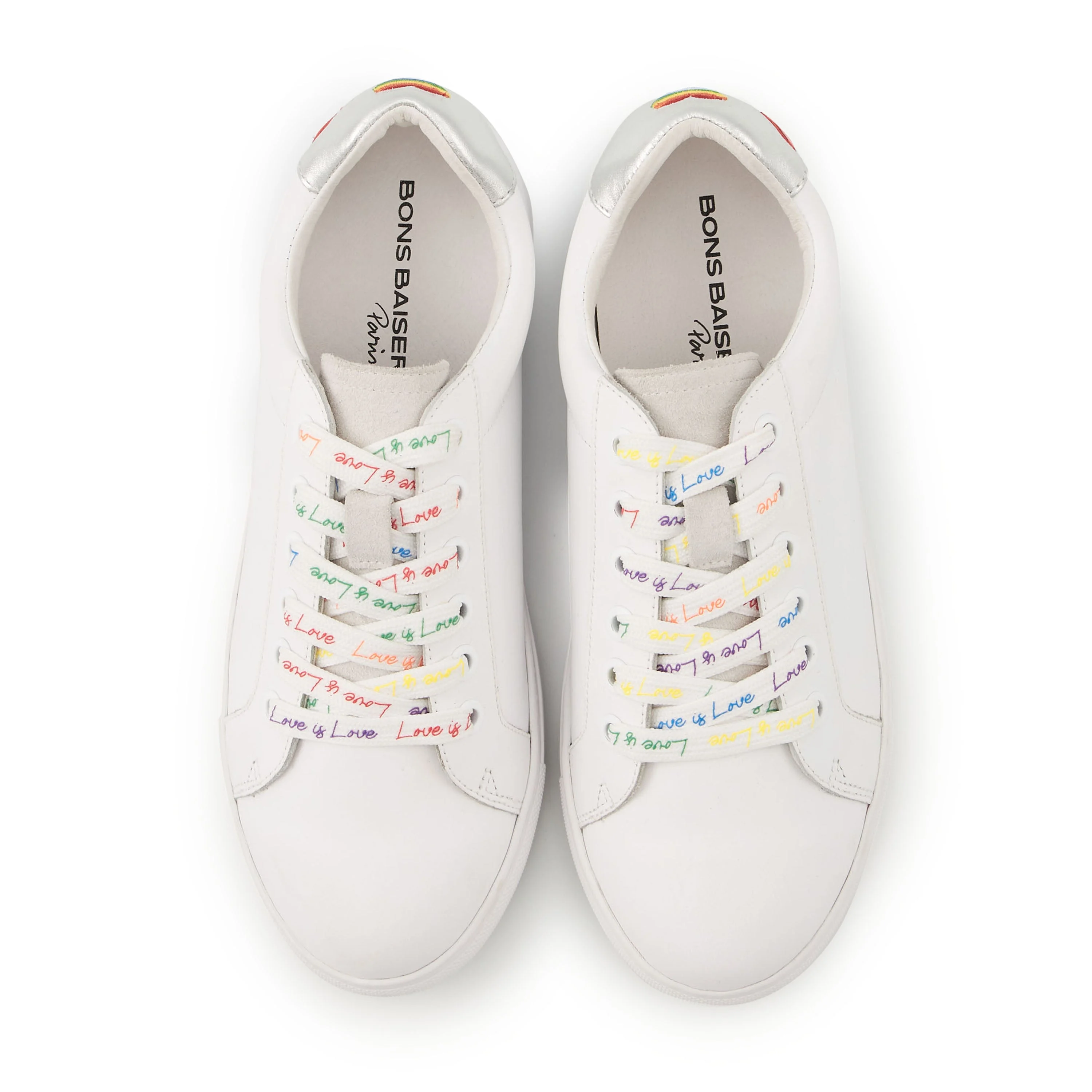 SIMONE LOVE IS LOVE - Sneakers en cuir | Blanc