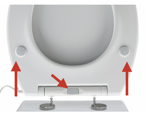 ADOB verwarmde toiletzitting met soft-close mechanisme in een nieuw slank design 82003