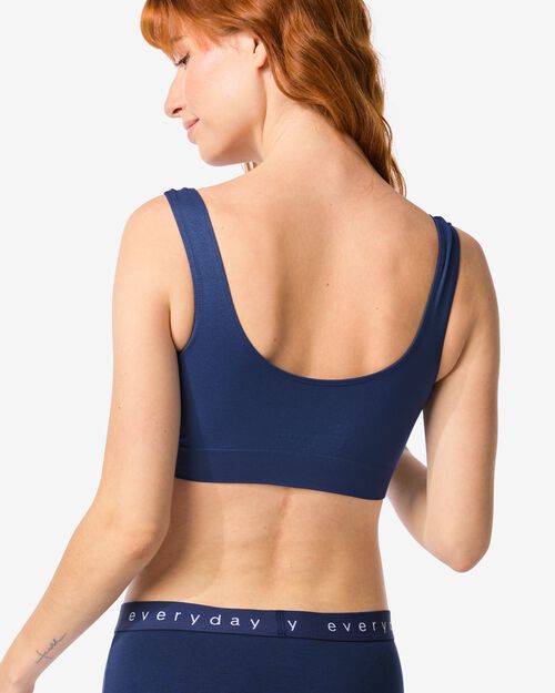 haut sans coutures non préformé bleu foncé