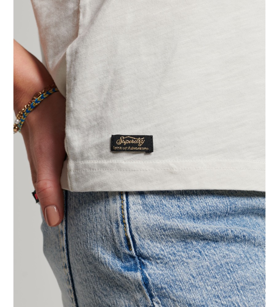 Camiseta Superdry Vintage Narrative Logo Branca