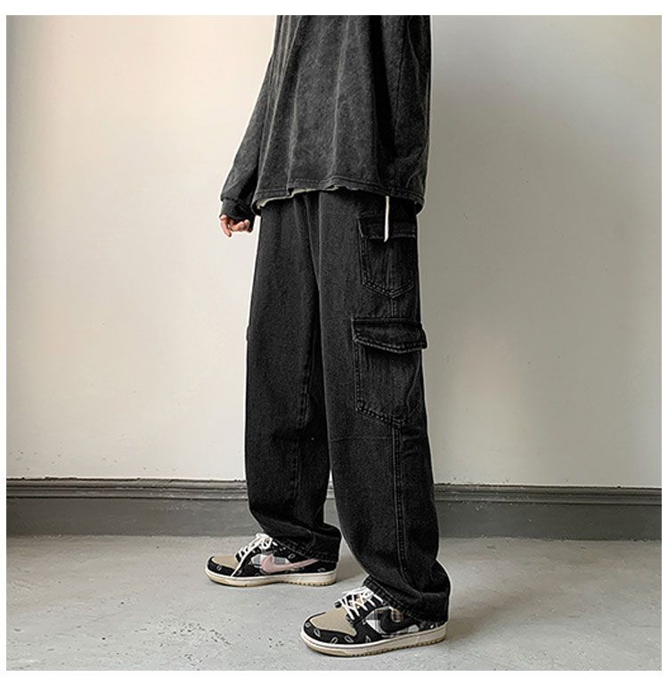 Lorencho - Cargo-jeans met wijde pijpen