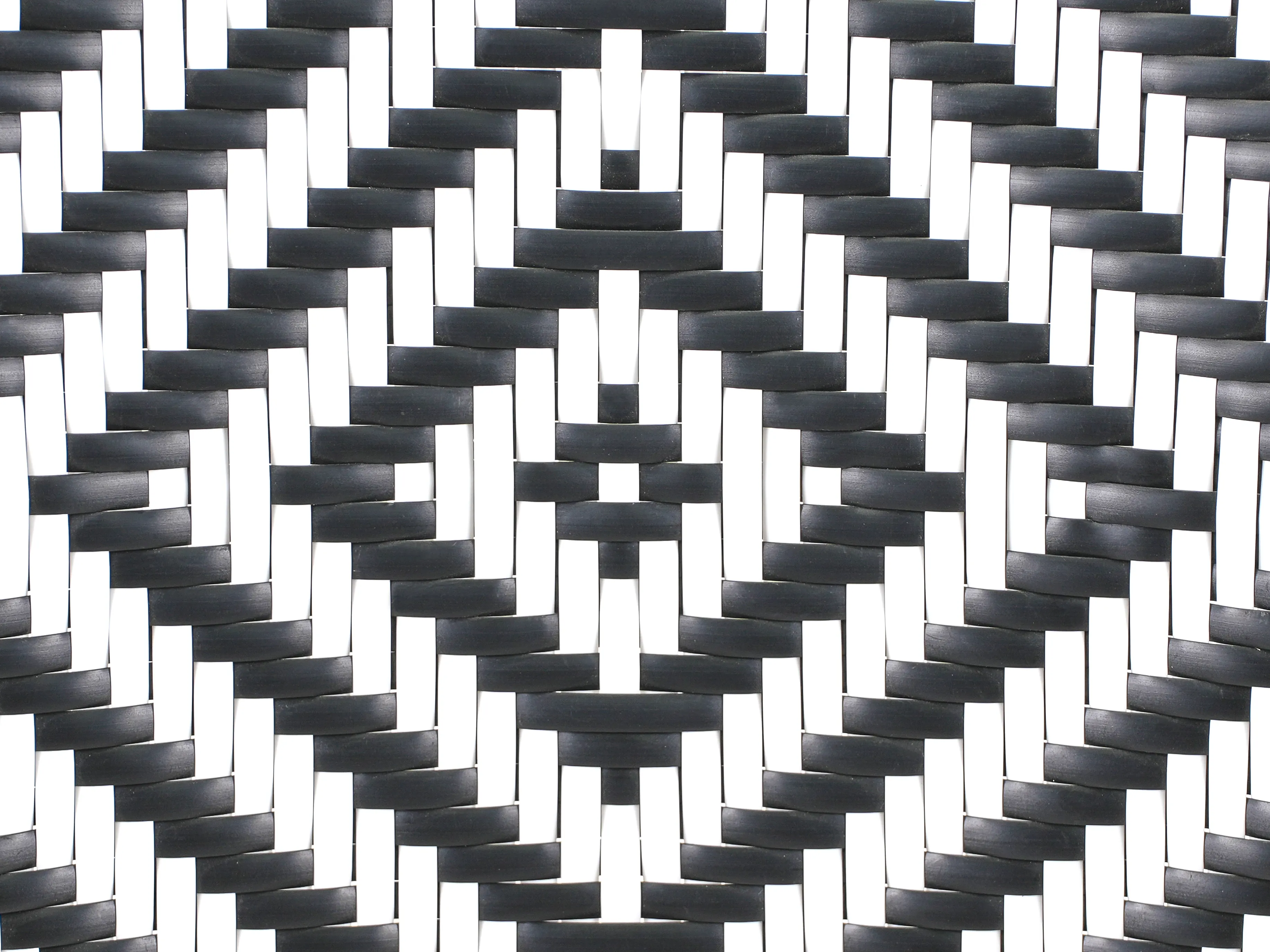 Tuinset 4-zits CASPRI PE rotan Zwart/wit