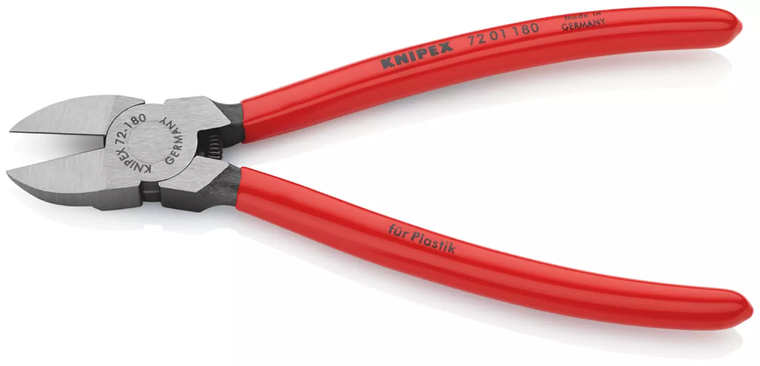 Knipex 7201180 Zijsnijtang voor kunststof - 180mm