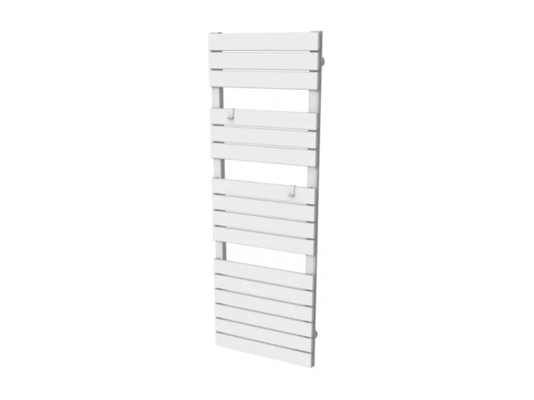 Chauffage sèche-serviette électrique 750W - inertie sèche - Blanc - Voltman