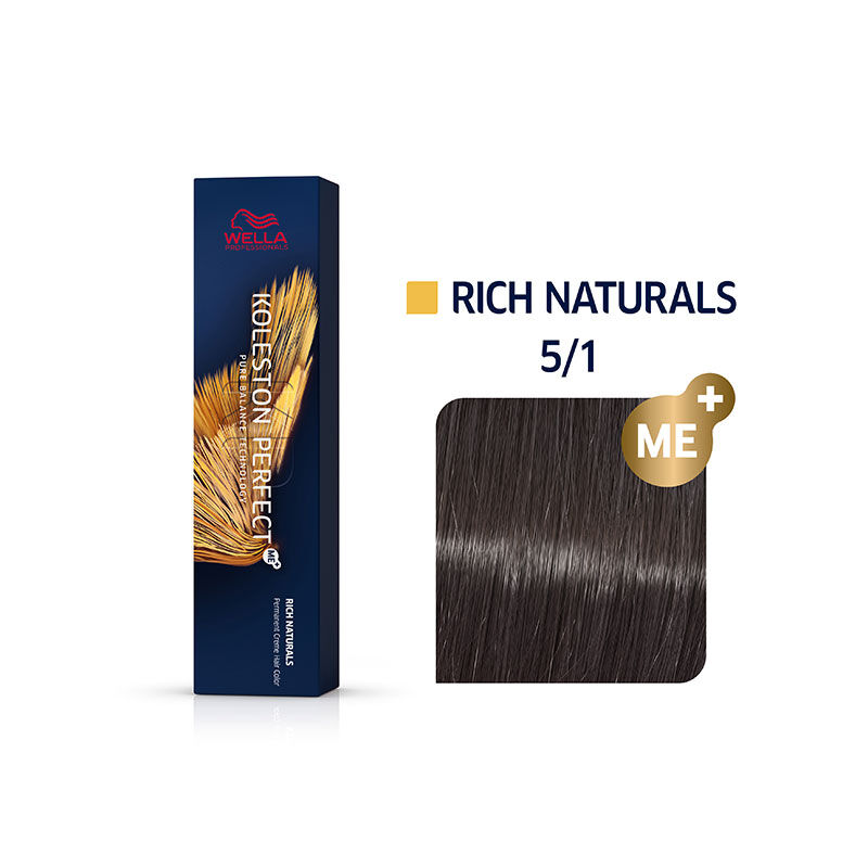 Coloration permanente Koleston Perfect Me+ 5/1 châtain clair cendré