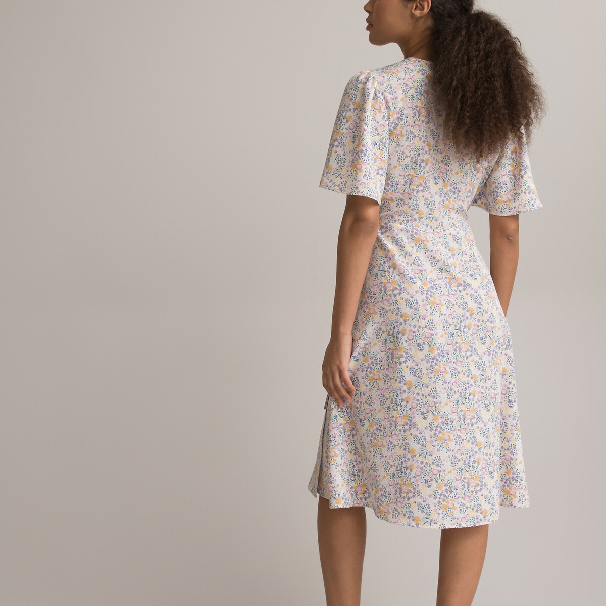 COLEÇÕES LA REDOUTE<br>Vestido envelope com estampa floral
