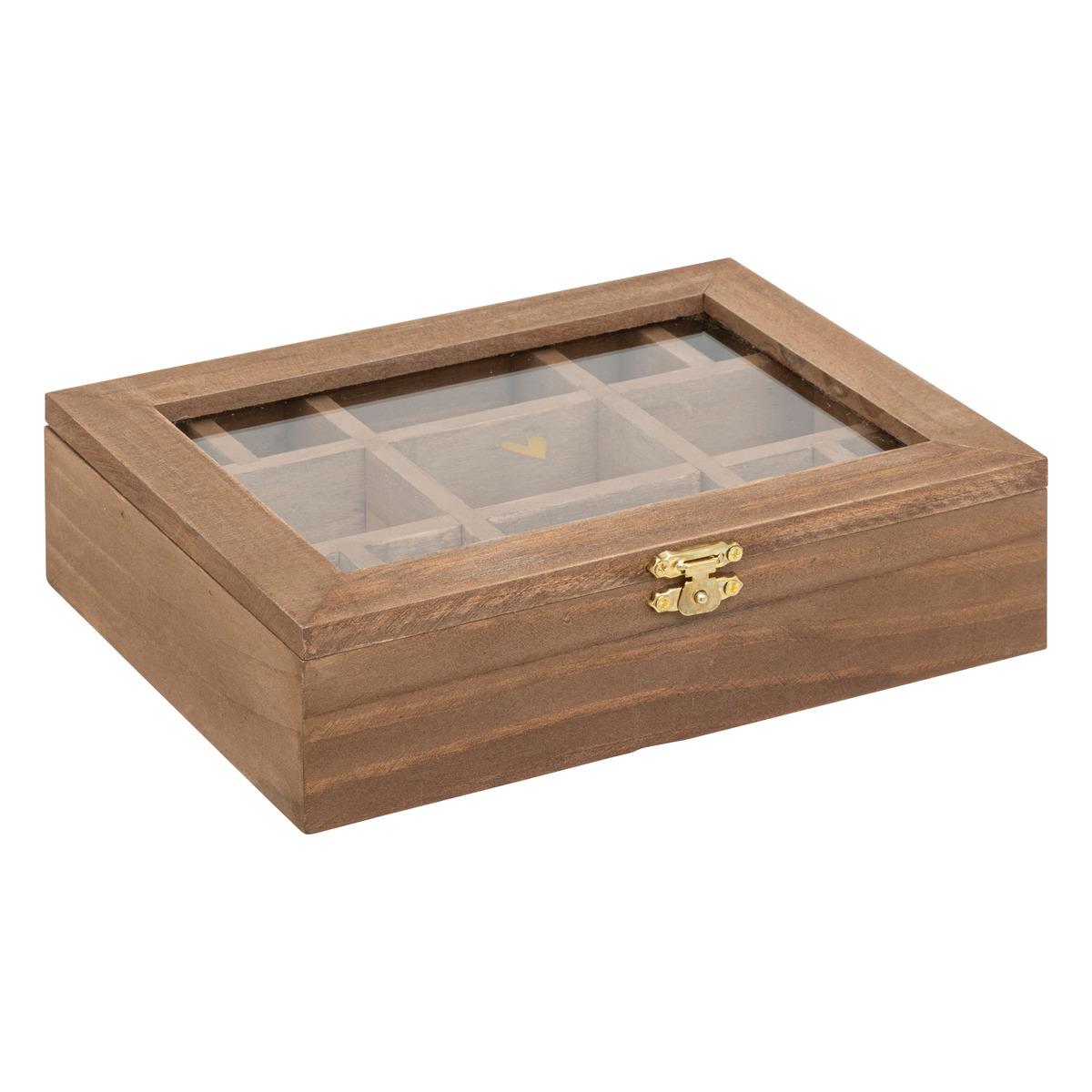 BOITE A BIJOUX BOIS FLO L.20CM