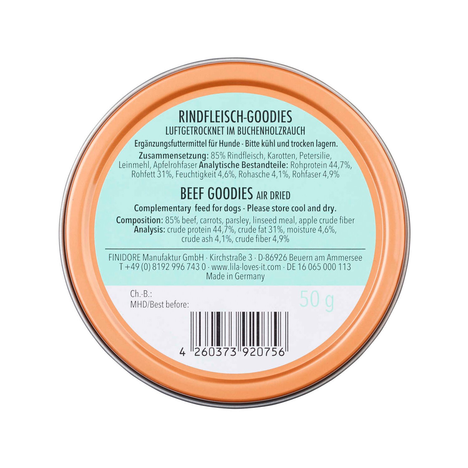 LILA LOVES IT Goodies Dose  - 50 g - Rind