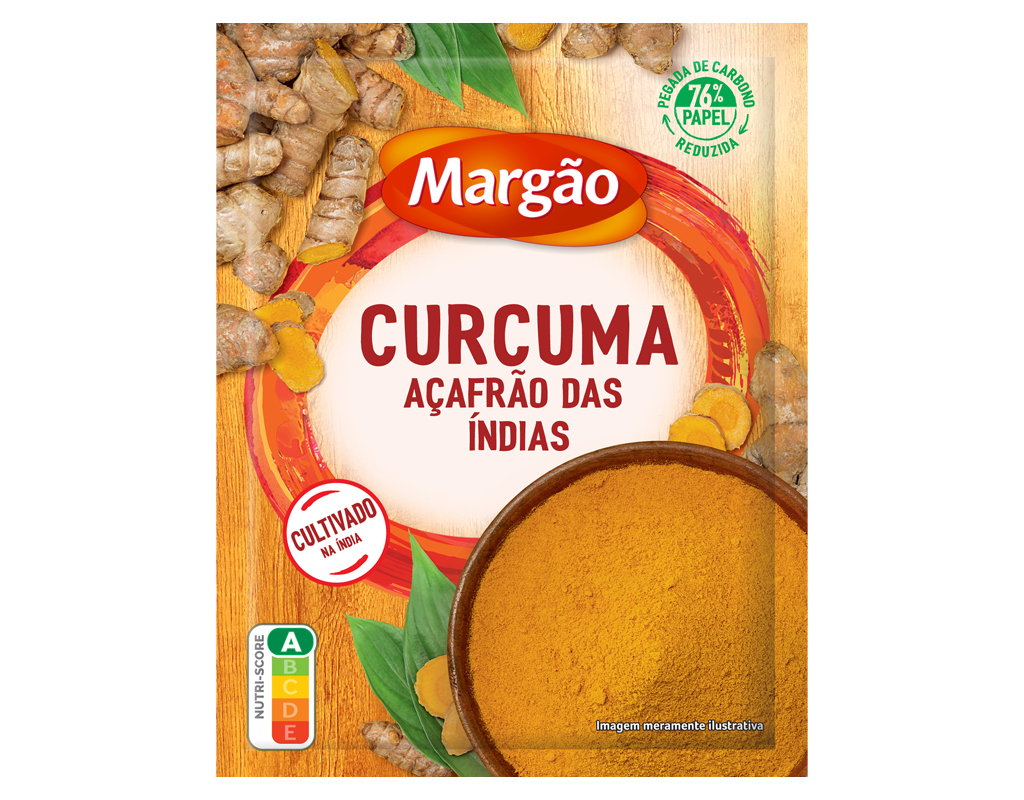 AÇAFRÃO DAS ÍNDIAS MARGÃO SAQUETA PAPEL 35G