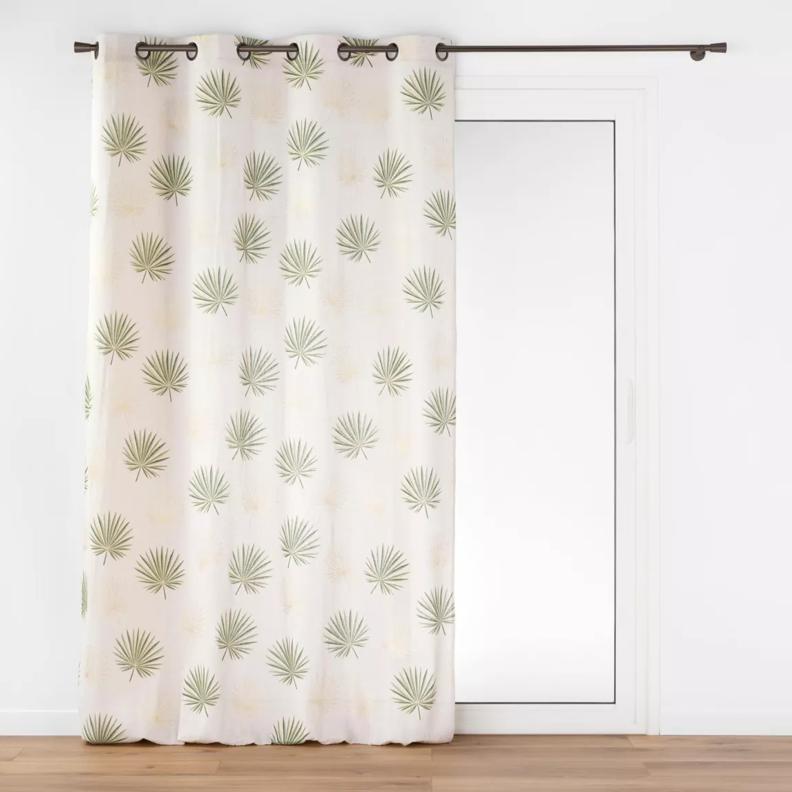 Rideau polycoton (140 x 240 cm) Lotus Vert