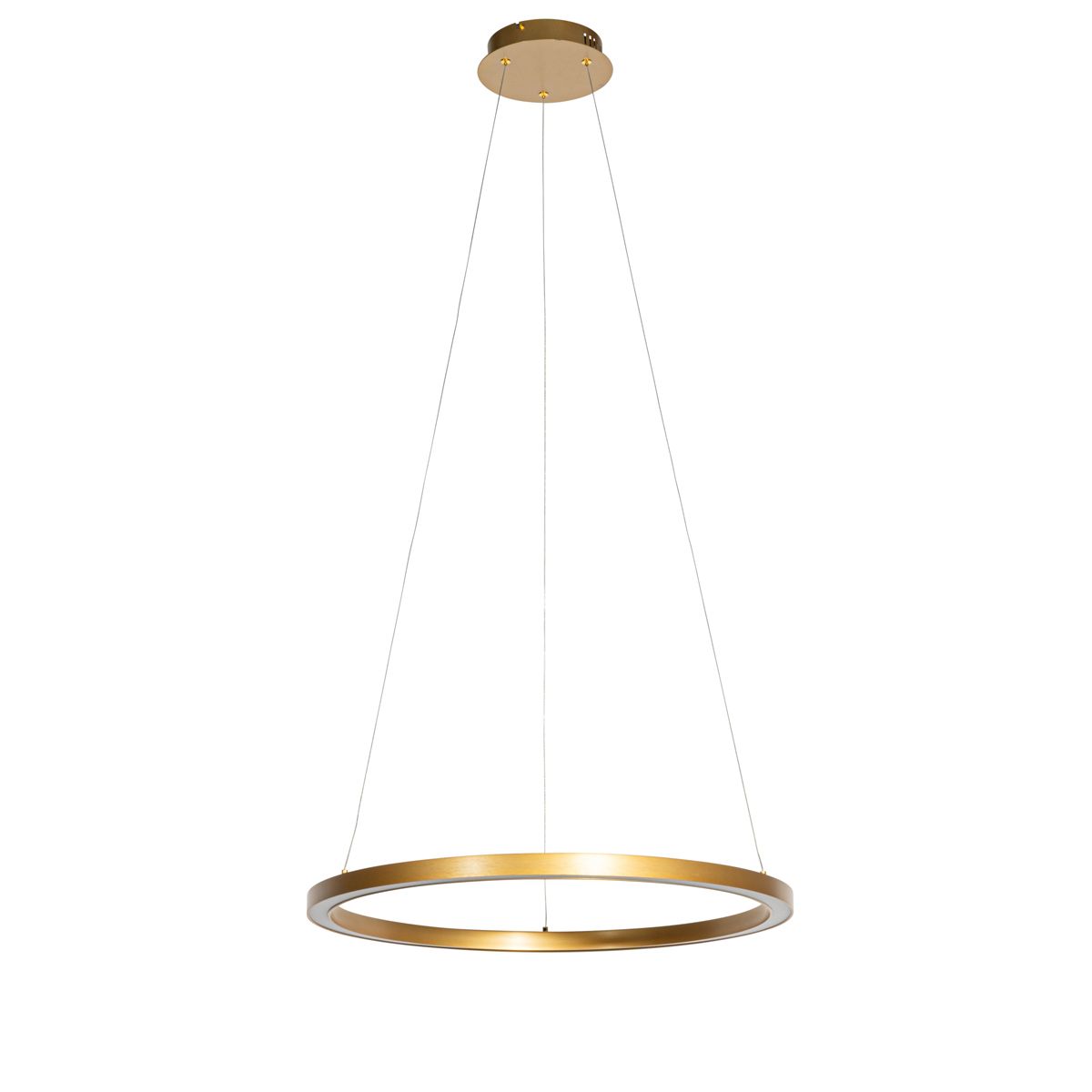 Hanglamp goud 60cm incl. LED 3-staps dimbaar - Girello