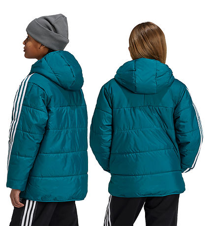 adidas Originals Dynejakke - Petroleum m. Hvid
