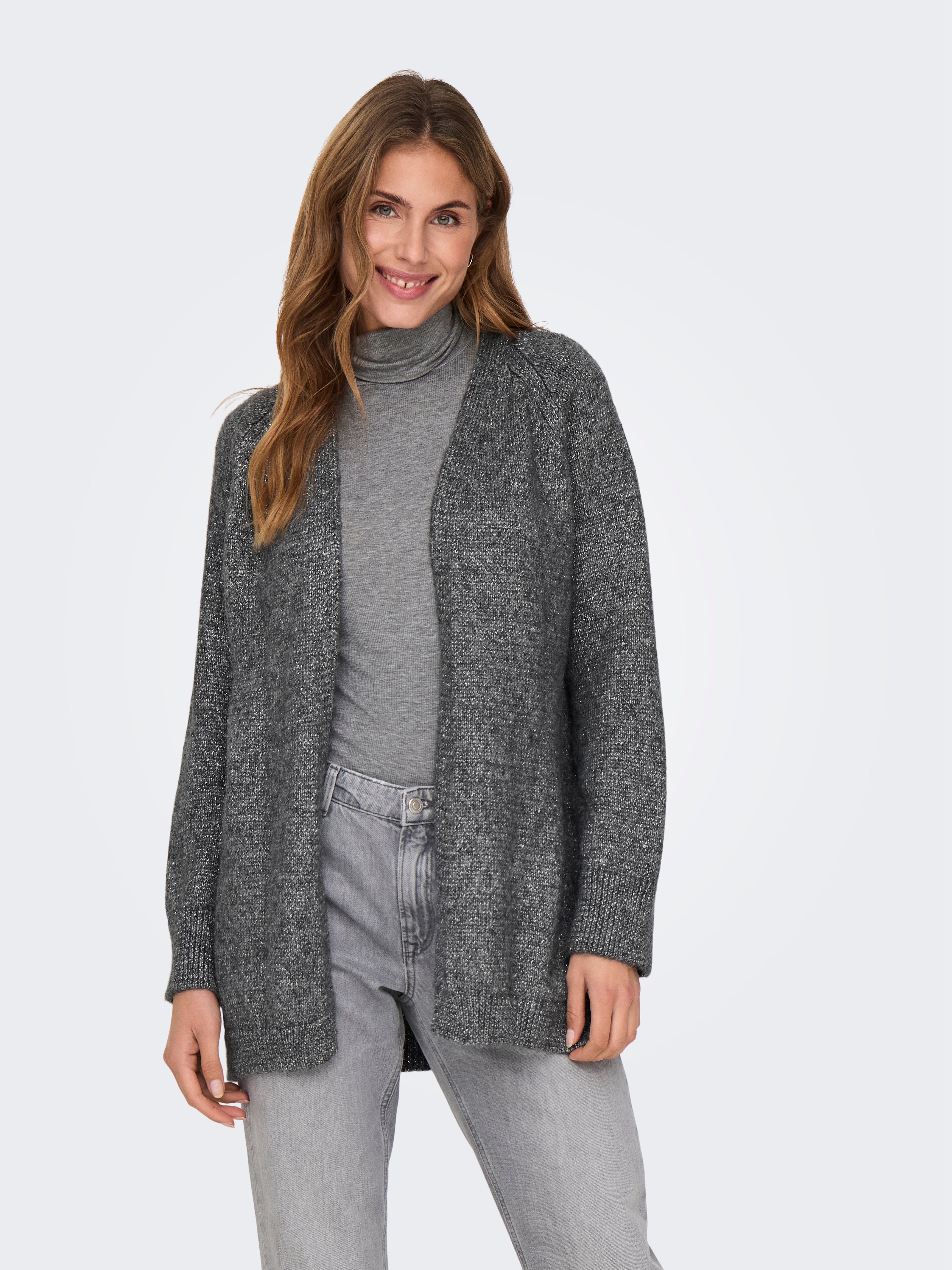 ONLBENIN Strickjacke Dark Grey Melange