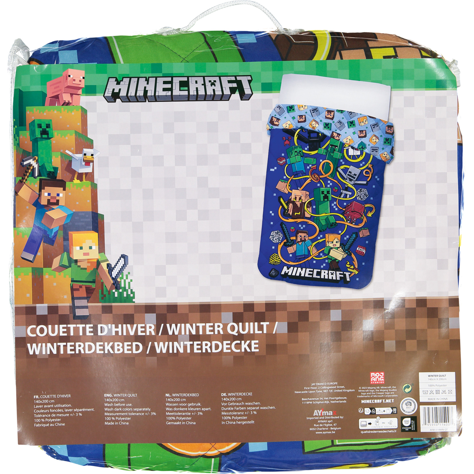 Bettdecke Polyester Minecraft Lazy Duvet navy