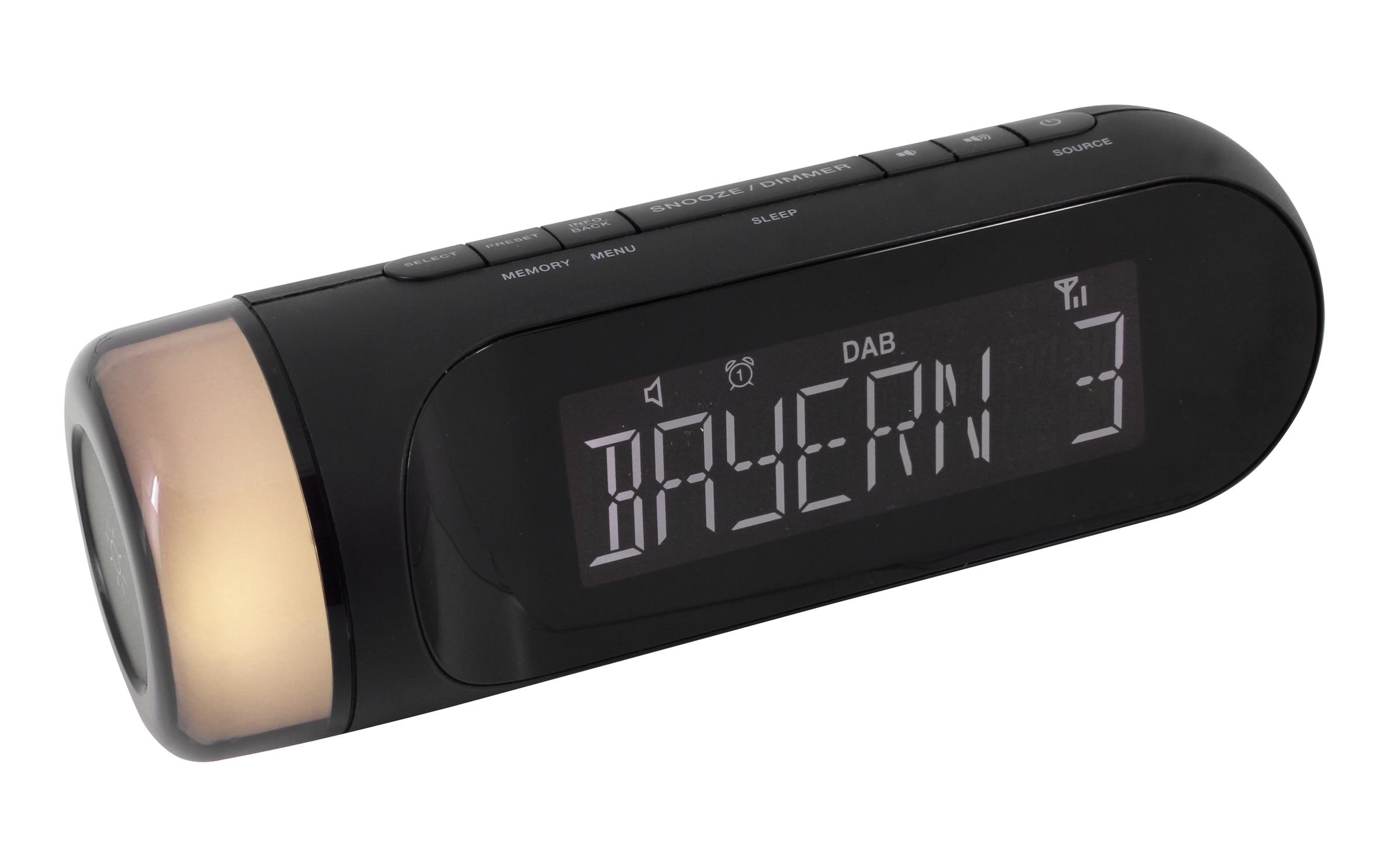 Radiowecker UR6600SW SchwarzUhrenradio mit DAB+, UKW und zusätzlichem Nachtlicht