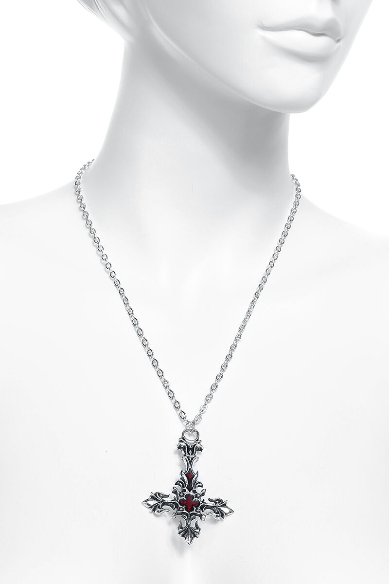 St. Lucifer's - Croix Rouge Sang | Alchemy Gothic Collier