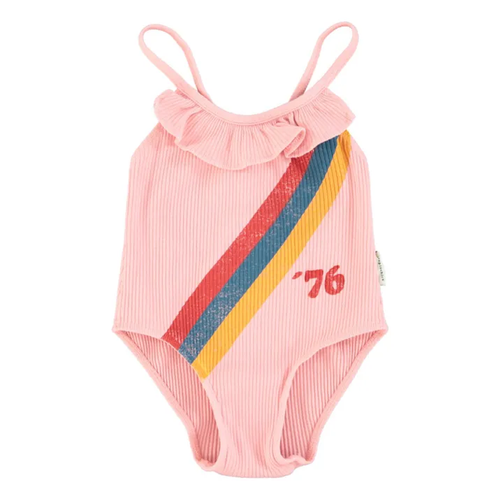 Piupiuchick Maillot de Bain Volant Matière Recyclée | Rose
