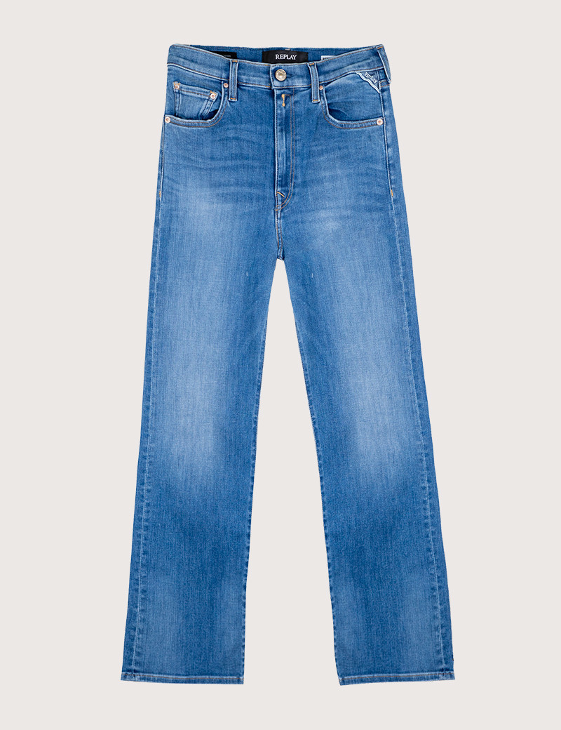 REPLAY JEAN FEMME BLEU TAILLE HAUTE REYNE 623