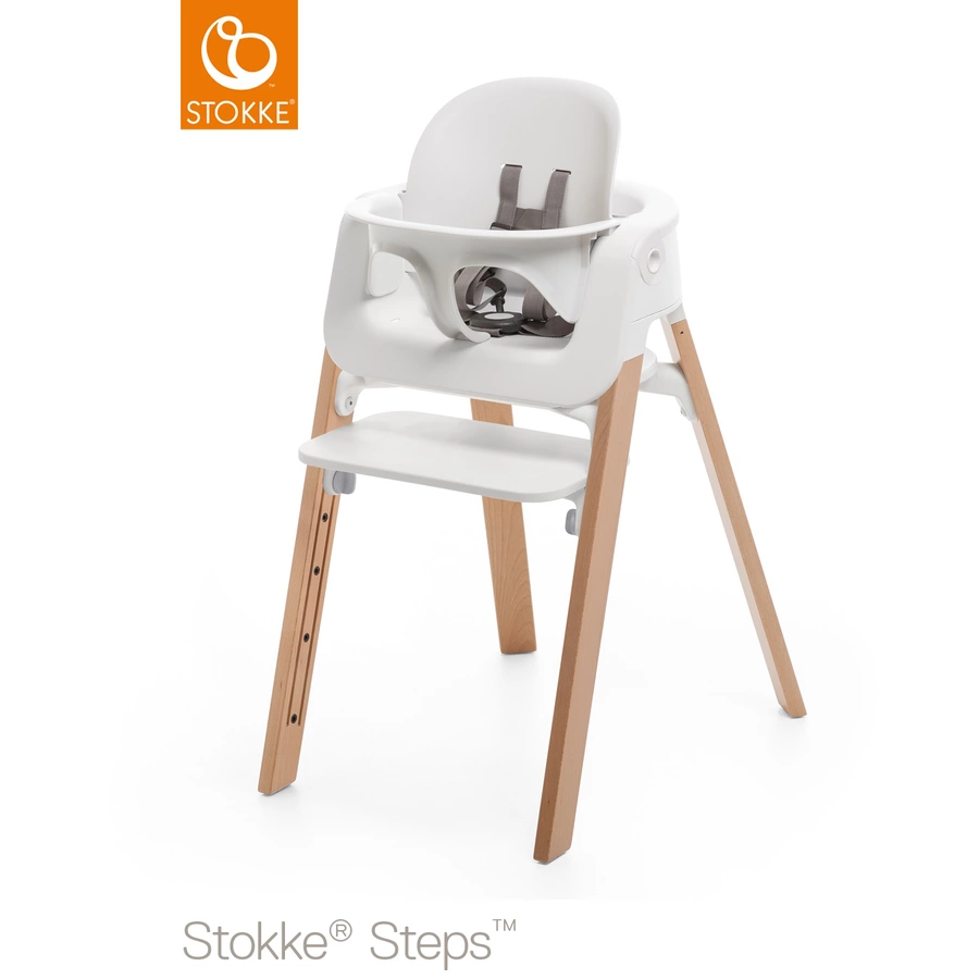 STOKKE® Steps™ Hochstuhl weiß Buche natur