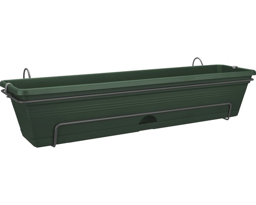 elho Green Basics balkonbak, kunststof, 70 x 18 x 16,5 cm, bladgroen