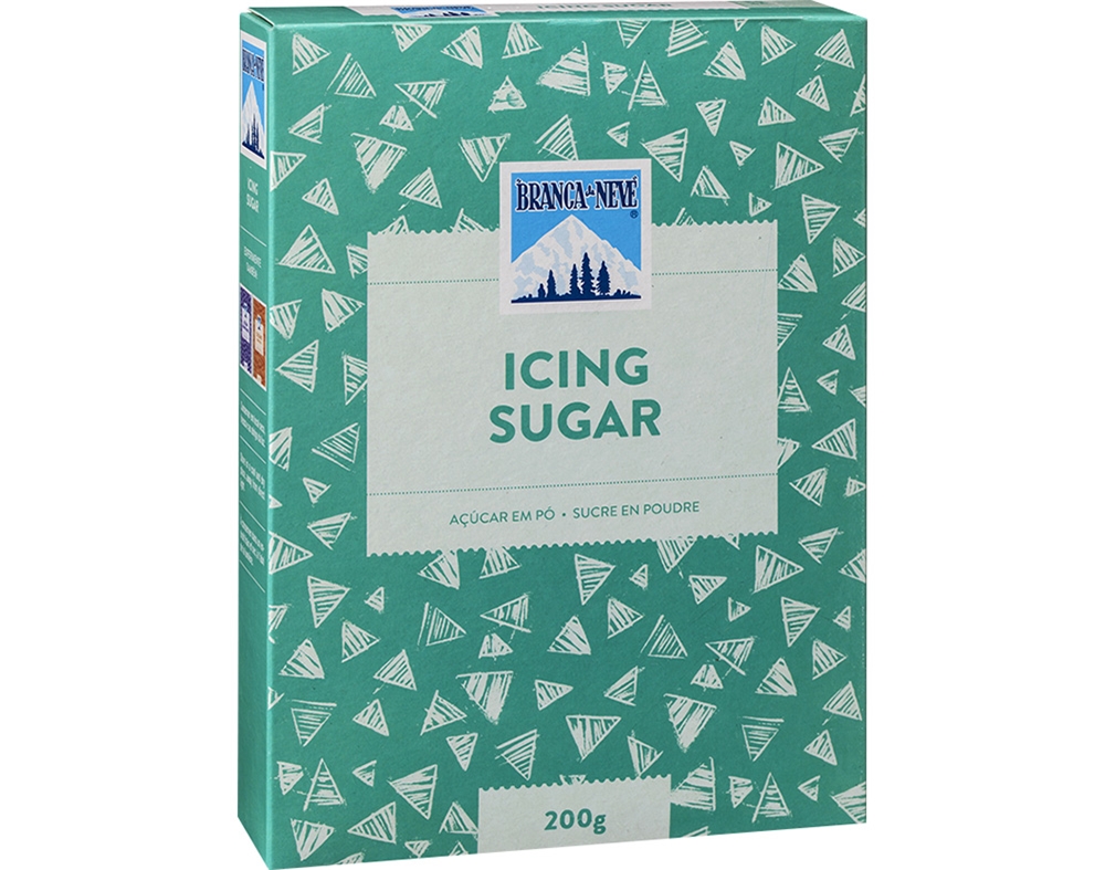 AÇÚCAR BRANCA DE NEVE ICING SUGAR EM PÓ 200G