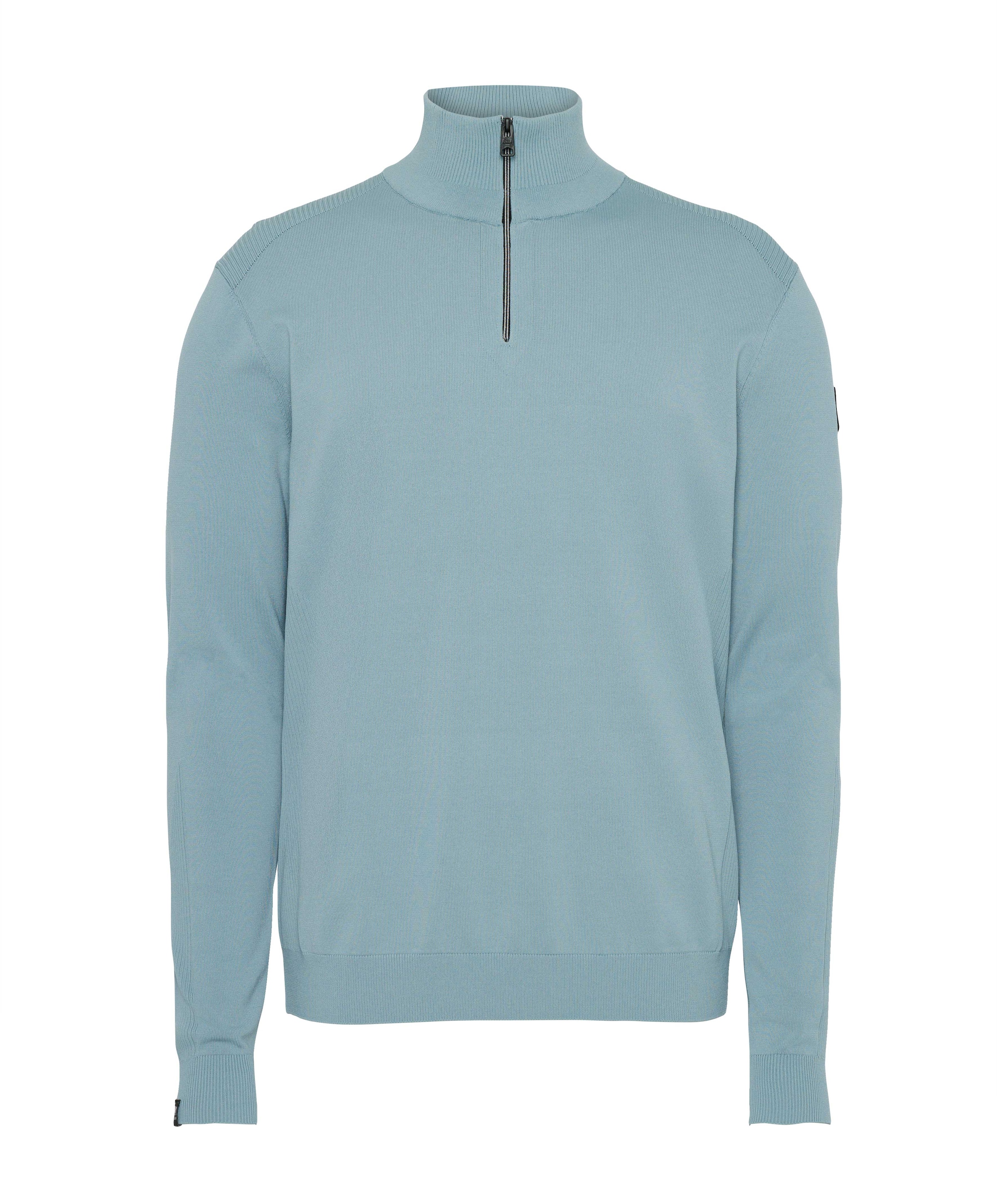 Vanguard Heren trui met rits blauw