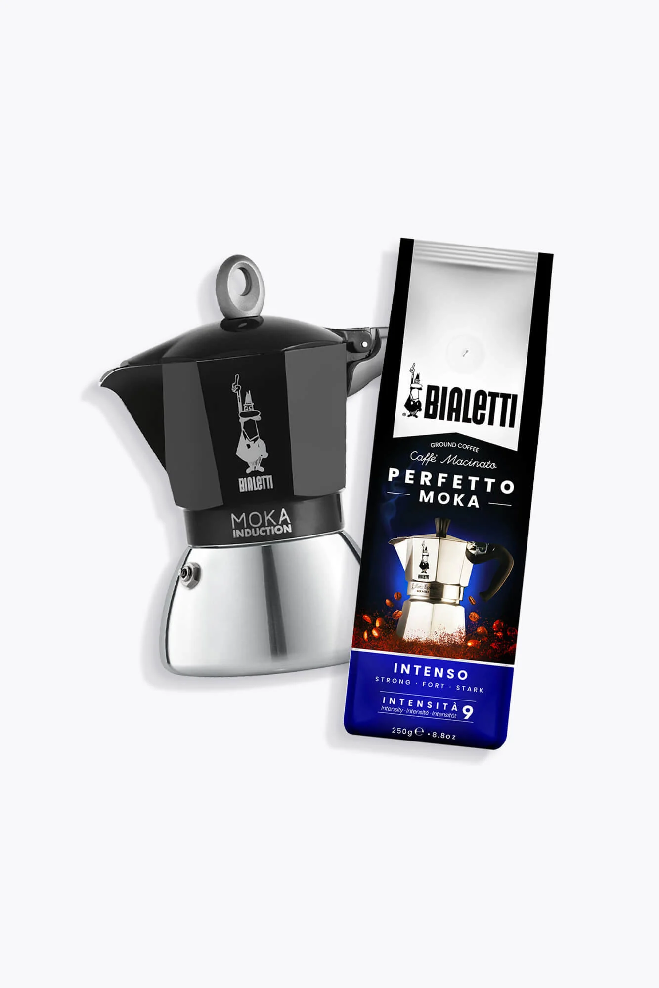 Bialetti Induktion 6 Tassen + Bialetti Kaffee