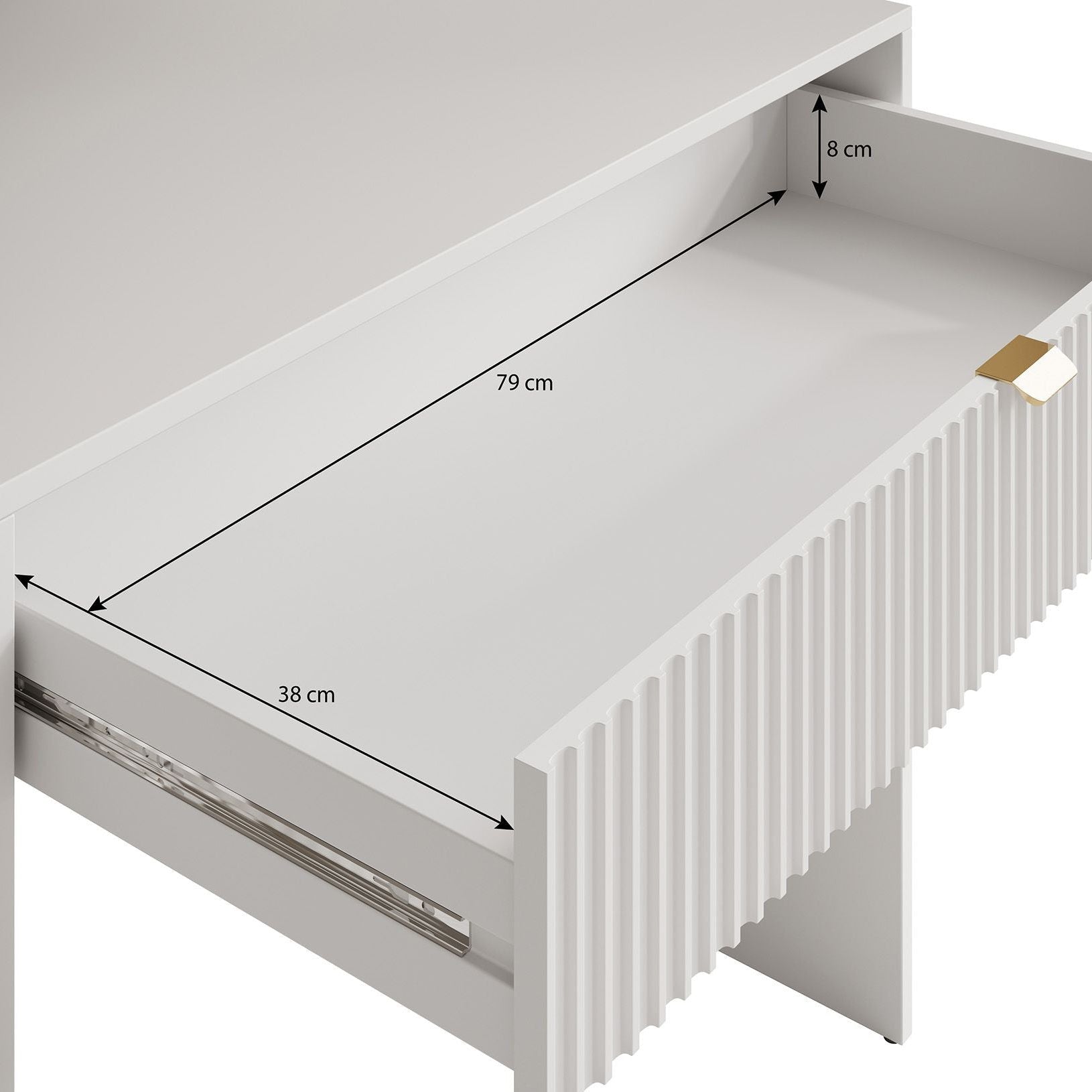 Tavares - Bureau - Wit - 120x55 cm