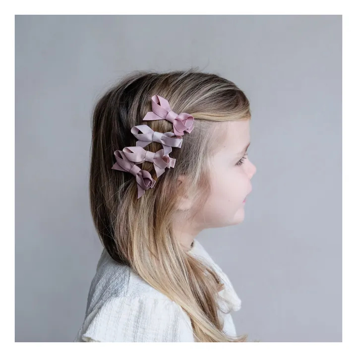 Mimi & Lula Lot 4 Barrettes Nœud | Rose