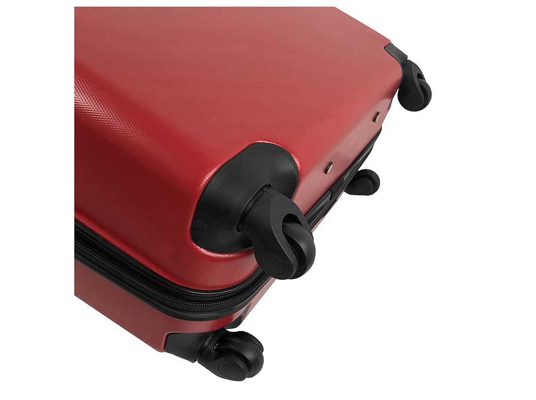 MALA DE VIAGEM GRANDE RÍGIDA AIRPORT VERMELHO 4 RODAS 70CM