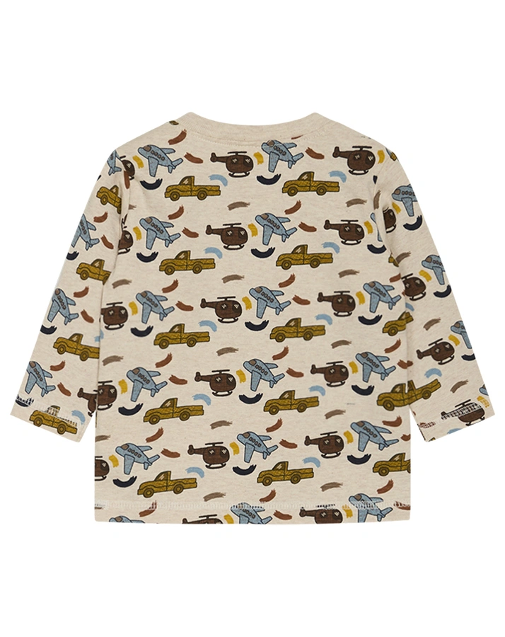 Langarmshirt ALEX in wheat melange