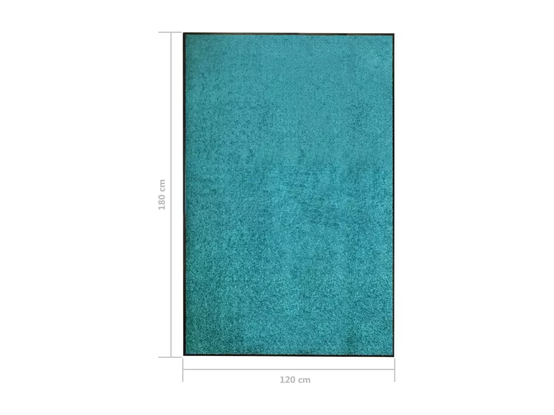 Paillasson lavable Cyan 120x180 cm